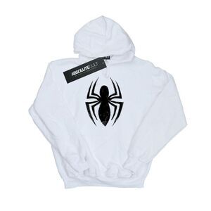 Spider-Man Mens Ultimate Spider Logo Hoodie / White
